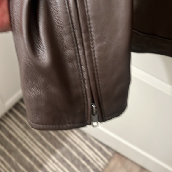 Rouge Moto Leather Brown Jacket - Picture 4 of 10